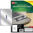 Avery Heavy Duty ID Label L6013 Silver Laser 295 x 208 mm 1 Label Per sheet, 20 Sheets Pack